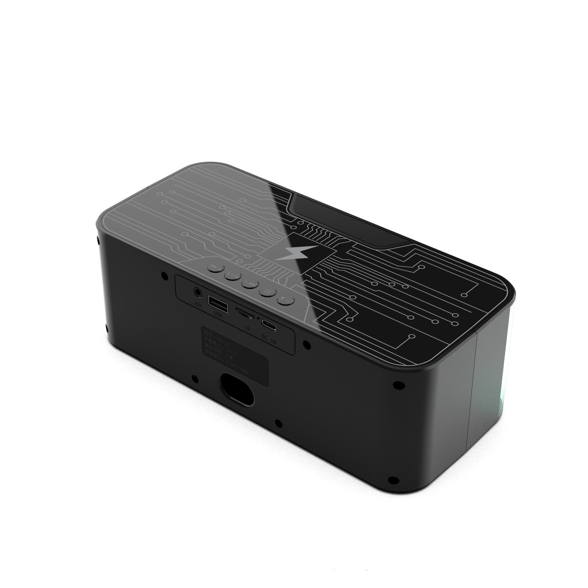 Colorful Light Bluetooth Speaker Dual Speaker Outdoor Wireless Charger