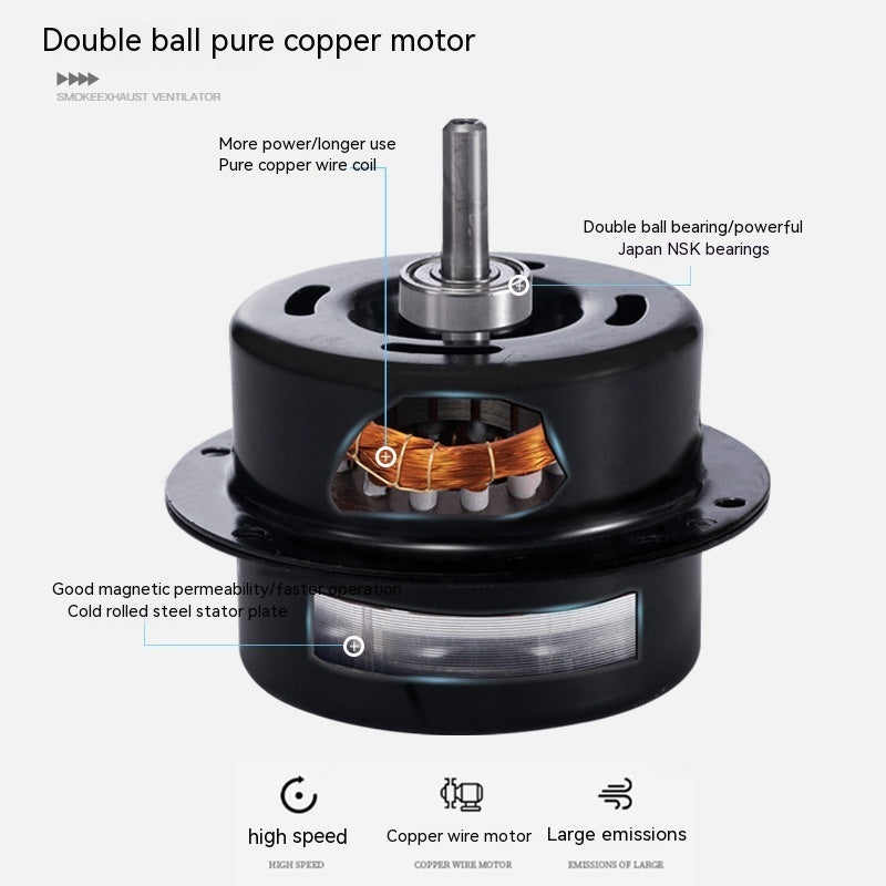 Round Pipe Black Outlet Fan