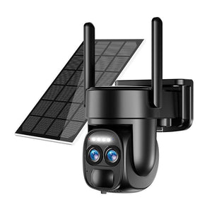 Solar 8x Zoom Camera Surveillance 4Gwifi Full Color Night Vision