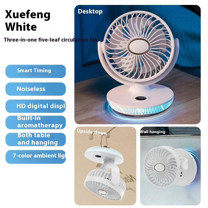 USB LED-Display Chic Desktop Mini Fan