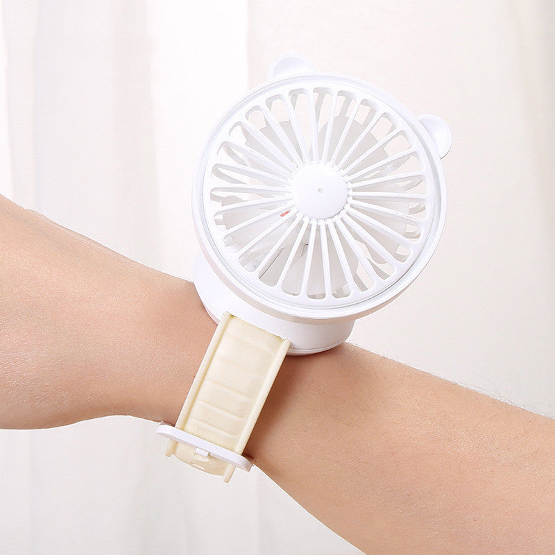 Rechargeable Bear Watch Mini Fan