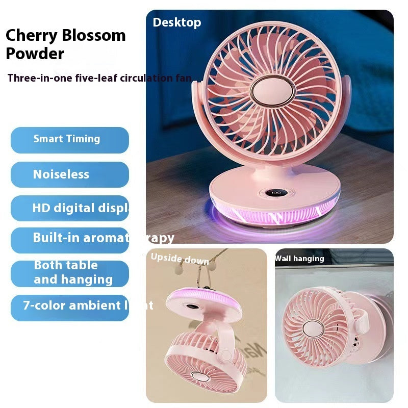 USB LED-Display Chic Desktop Mini Fan